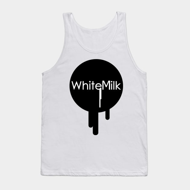 White Milk Tank Top by Clown
